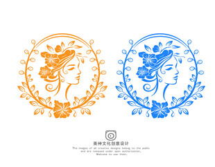 女性头像logo