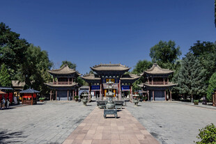 中式古建筑庭院景观