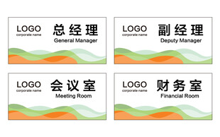 公司科室牌