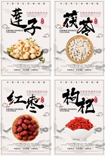 滋补中药医疗展板
