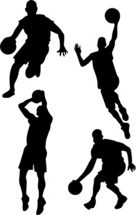 矢量图投篮素材