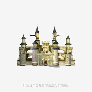 梦幻金色城堡模型