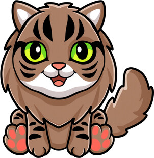 可爱卡通小老虎形象