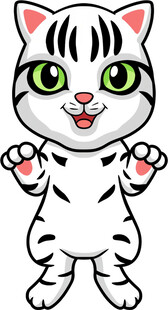 可爱卡通小猫形象