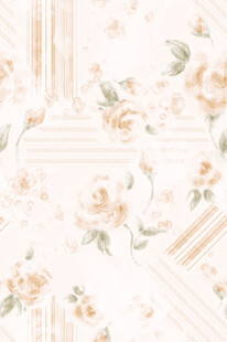 花卉条纹复古风壁纸图案
