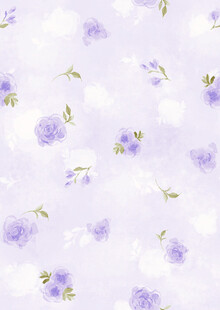 淡紫色花卉背景图案