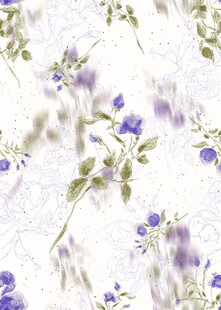 淡紫色花卉图案背景