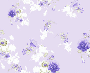 淡紫色花卉图案背景