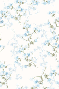 蓝白花卉图案背景