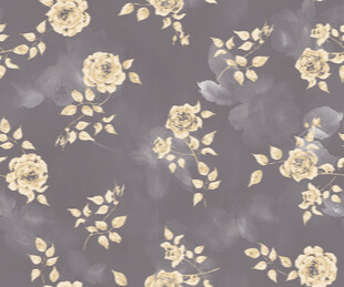 浅黄花卉灰色背景图案
