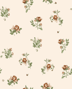 复古花卉图案背景