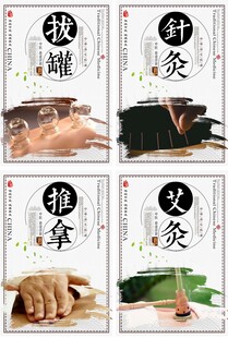 中国风中医养生医疗文化展板