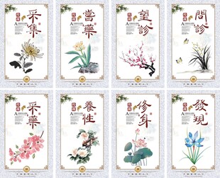 水墨古典中医文化成套展板