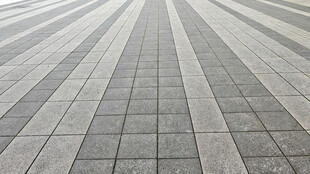 几何图案的整齐地面