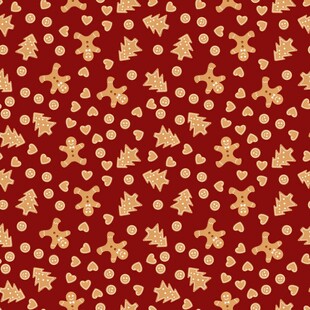 红色底金色星星图案纹理