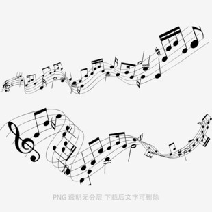 音符舞动的音乐旋律线条