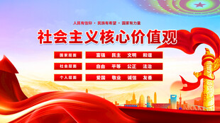 社会主义核心价值观宣传图
