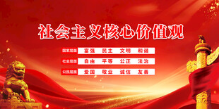 社会主义核心价值观宣传图