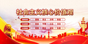 社会主义核心价值观宣传图