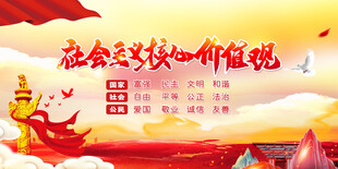 社会主义核心价值观宣传图