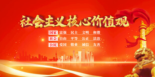 社会主义核心价值观宣传图