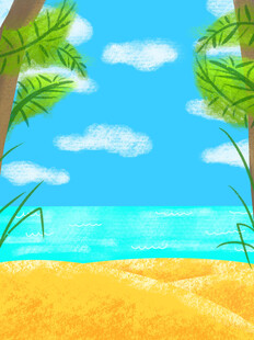 夏日海滩风光