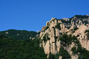 巍峨山峰 绿意相伴