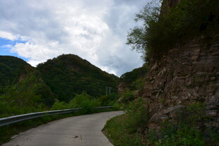 山间蜿蜒小路 绿意盎然