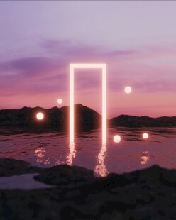 梦幻光影中的神秘门扉