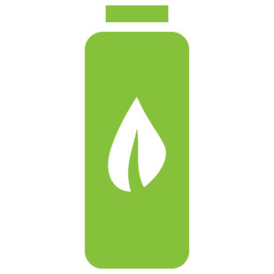 绿色环保水瓶图标