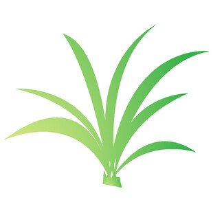 绿色清新草类植物图标