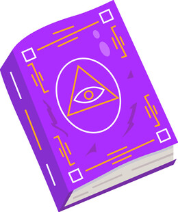 紫色神秘魔法书