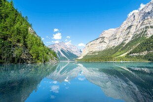 美丽山水湖景自然风光图