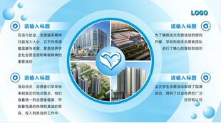 企业宣传页展示城市景观背景照片