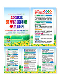 夏季安全知识宣传系列海报