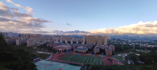 城市体育场全景风光