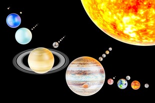 太阳系行星背景
