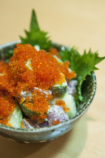 美味蟹籽盖饭