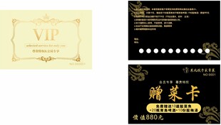 VIP贵宾赠票卡设计展示
