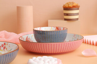 多彩陶瓷餐具