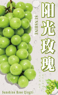 阳光玫瑰葡萄新鲜诱人