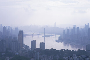 山城城市天际线景观