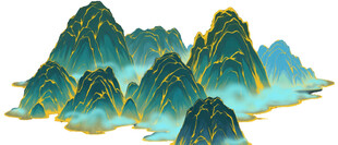 水墨群山图