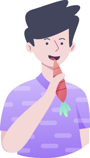 系领带的快乐男士