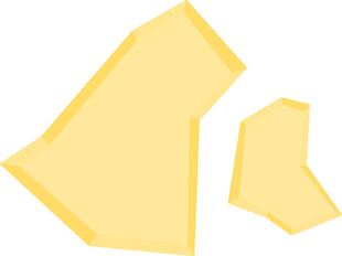 黄色不规则几何图形