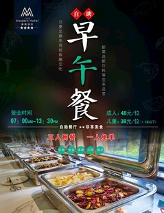 丰富早午餐美食展示