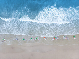 广西北海银滩海边的摩托艇