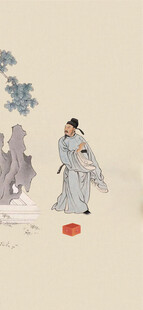 古风人物雪景图