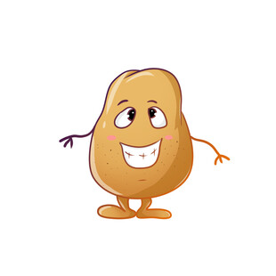 卡通土豆插画