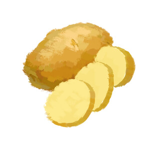 手绘土豆